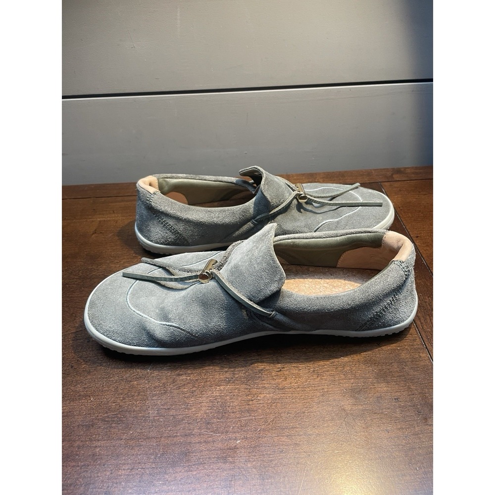 Vivobarefoot Ra Slip On Shoe Womens EU 39 US 8.5 Suede Green Grey Luxury Loafer - Picture 7 of 10